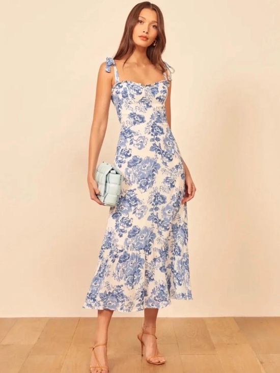 Reformation Dresses & Skirts - REFORMATION Nikita Dress in Blue Pompadour